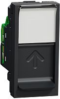 Розетка компьютерная без рамки Schneider Electric Unica Modular 1-м. 1 мод. RJ45 5e антрацит картинка